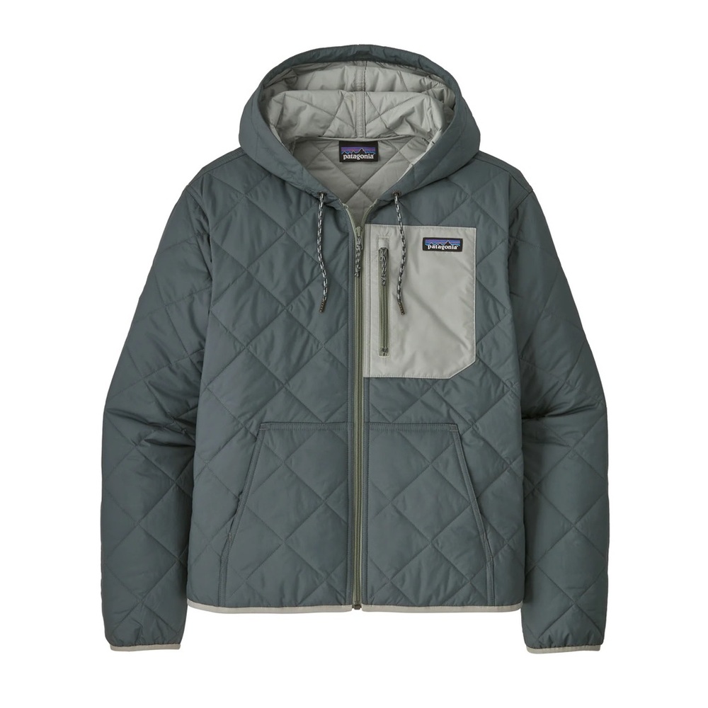 Patagonia Women's Diamond Quilted Bomber Jacket Green Size XS